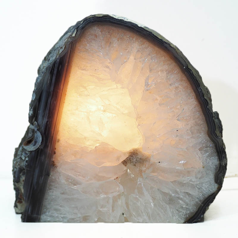 2.85kg Agate Crystal Lamp S398 4 Agate Crystal Lamp S398-2 | Himalayan Salt Factory