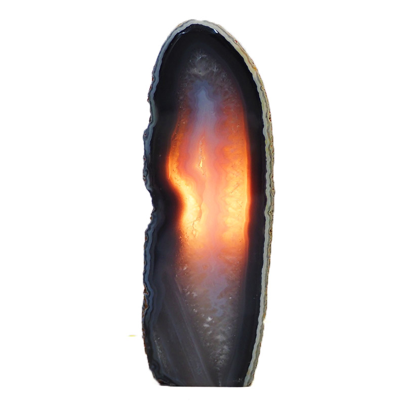 1.1kg Agate Crystal Lamp S408 4 Agate Crystal Lamp S408-1 | Himalayan Salt Factory