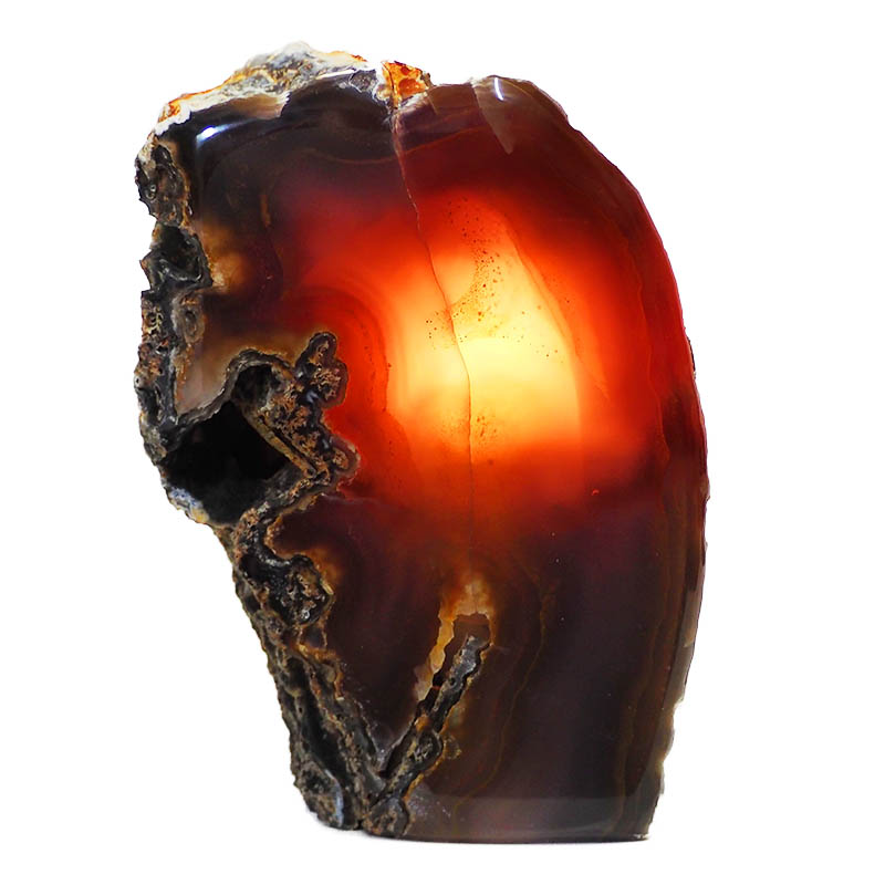 1kg Agate Crystal Lamp S411 4 Agate Crystal Lamp S411 | Himalayan Salt Factory