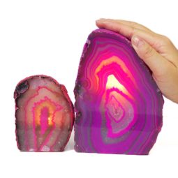 Agate Crystal Lamp Set 2 Pieces S438-1 | Himalayan Salt Factory