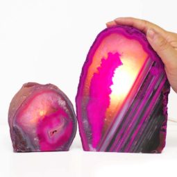 Agate Crystal Lamp Set 2 Pieces S440-1 | Himalayan Salt Factory