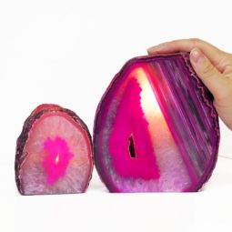 Agate Crystal Lamp Set 2 Pieces S441-1 | Himalayan Salt Factory