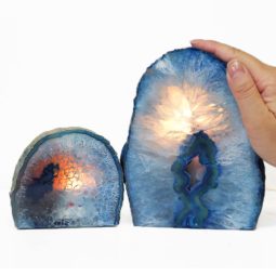 2.5kg Agate Crystal Lamp Set 2 Pieces S447 5 Agate Crystal Lamp Set 2 Pieces S447-1 | Himalayan Salt Factory