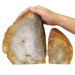 2.15kg Agate Crystal Lamp Set 2 pieces S416 7 Agate Crystal Lamp Set 2 pieces S416-2 | Himalayan Salt Factory
