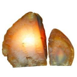 2.15kg Agate Crystal Lamp Set 2 pieces S416 6 Agate Crystal Lamp Set 2 pieces S416 | Himalayan Salt Factory
