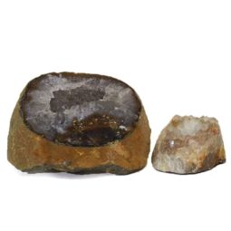 Agate Crystal Specimen with Tea Light DJ401 | Himalayan Salt Factory