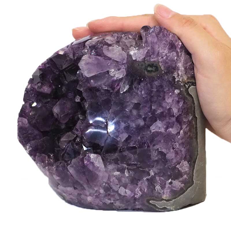 2.16kg Amethyst Crystal Geode Specimen DJ513 4 Amethyst Crystal Geode Specimen DJ513-2 | Himalayan Salt Factory