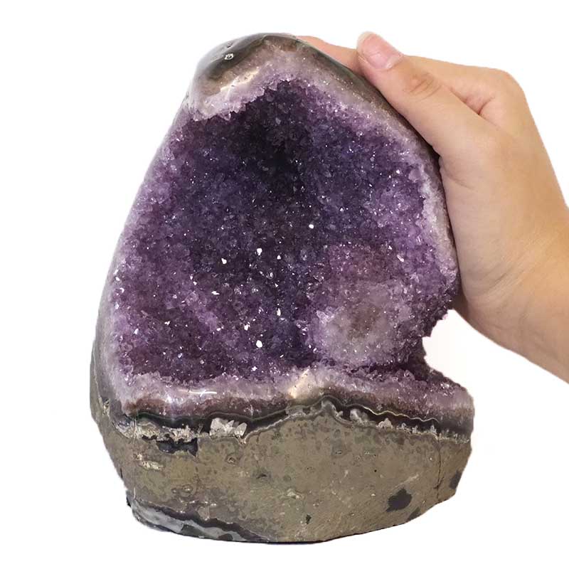 2.13kg Amethyst Crystal Geode Specimen DJ515 5 Amethyst Crystal Geode Specimen DJ515-2 | Himalayan Salt Factory