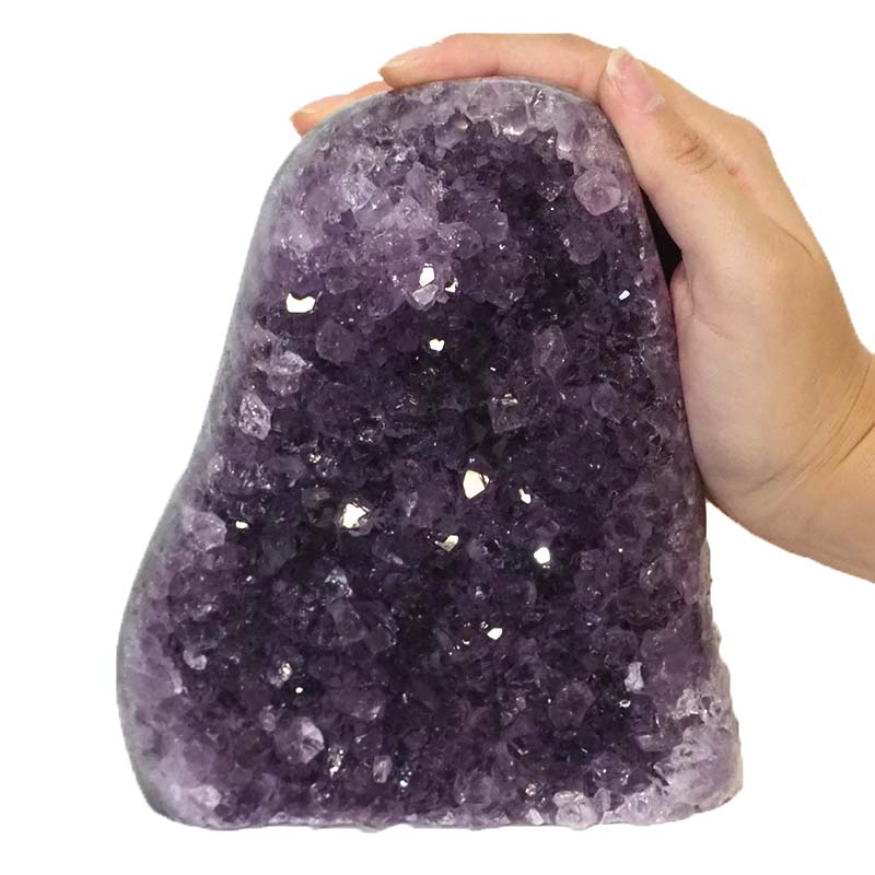2.48kg Amethyst Crystal Geode Specimen DJ517 5 Amethyst Crystal Geode Specimen DJ517-2 | Himalayan Salt Factory