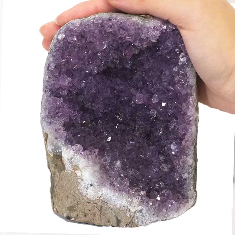 1.12kg Amethyst Crystal Geode Specimen DJ528 4 Amethyst Crystal Geode Specimen DJ528-1 | Himalayan Salt Factory