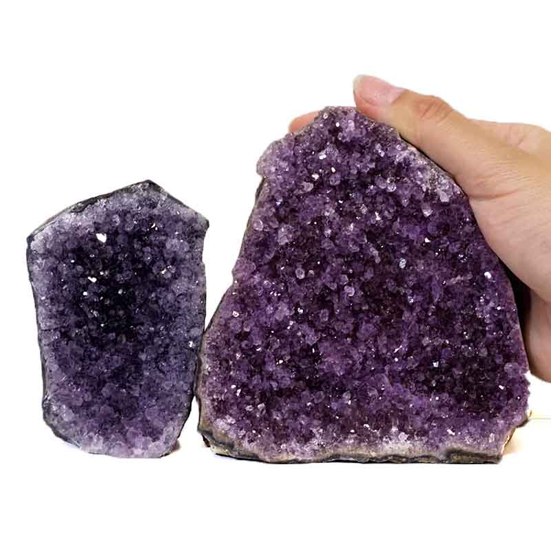 1kg Amethyst Crystal Geode Specimen Set 2 Pieces DJ224 4 Amethyst Crystal Geode Specimen J224-2 | Himalayan Salt Factory