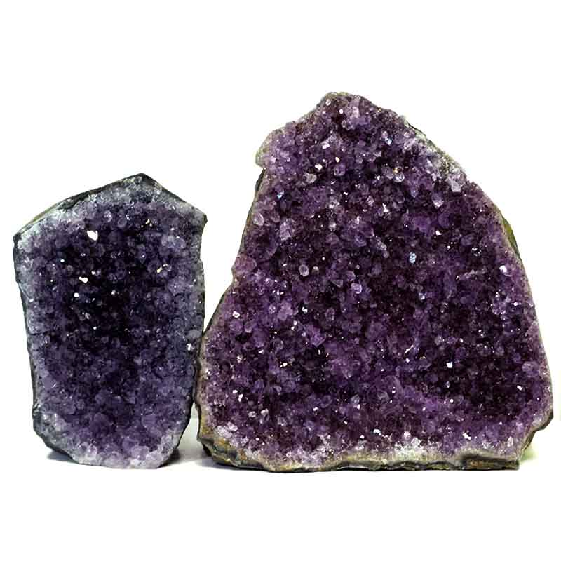 1kg Amethyst Crystal Geode Specimen Set 2 Pieces DJ224 3 Amethyst Crystal Geode Specimen J224 | Himalayan Salt Factory