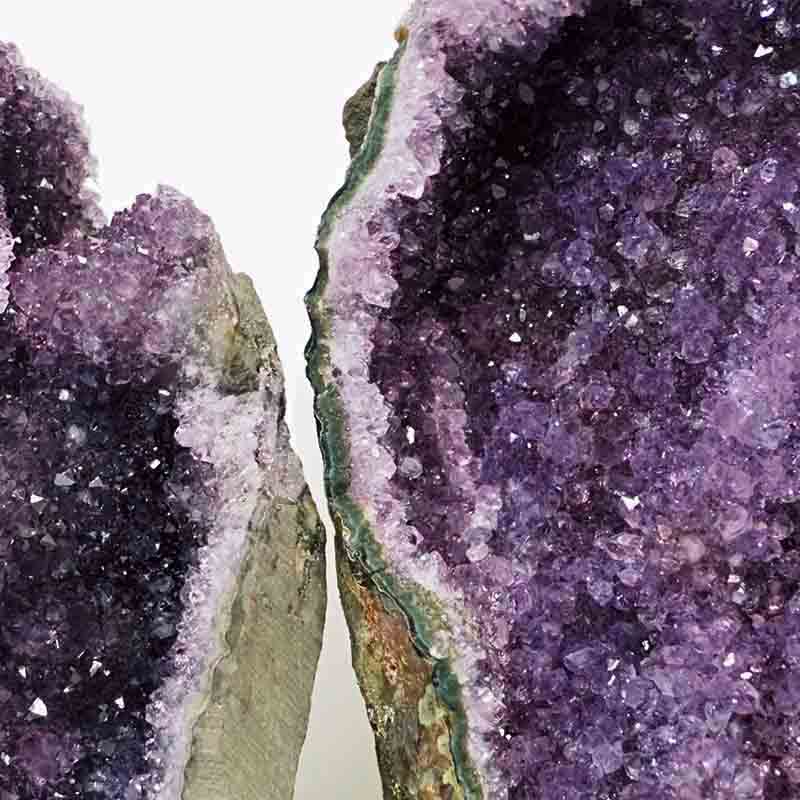 2.11kg Amethyst Crystal Geode Specimen Set 2 Pieces DS156 5 Amethyst Crystal Geode Specimen Set 2 Pieces DS15-2 | Himalayan Salt Factory