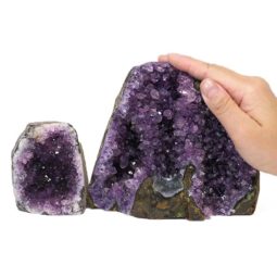 Amethyst Crystal Geode Specimen Set 2 Pieces DS159-1 | Himalayan Salt Factory