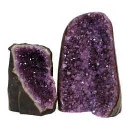 Amethyst Crystal Geode Specimen Set 2 Pieces DS160 | Himalayan Salt Factory