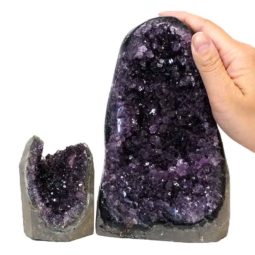 2.08kg Amethyst Crystal Geode Specimen Set 2 Pieces DS166 6 Amethyst Crystal Geode Specimen Set 2 Pieces DS166-1 | Himalayan Salt Factory