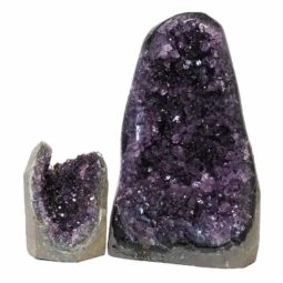 Amethyst Crystal Geode Specimen Set 2 Pieces DS166 | Himalayan Salt Factory