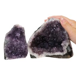 1.2kg Amethyst Crystal Geode Specimen Set 2 Pieces DS169 6 Amethyst Crystal Geode Specimen Set 2 Pieces DS169-1 | Himalayan Salt Factory
