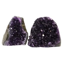 Amethyst Crystal Geode Specimen Set 2 Pieces DS171 | Himalayan Salt Factory