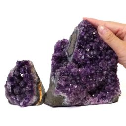 1.45kg Amethyst Crystal Geode Specimen Set 2 Pieces DS173 6 Amethyst Crystal Geode Specimen Set 2 Pieces DS173-1 | Himalayan Salt Factory
