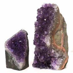 Amethyst Crystal Geode Specimen Set 2 Pieces DS175 | HImalayan Salt Factory