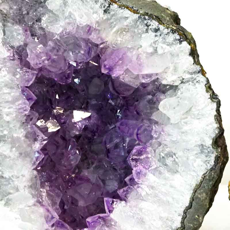 1.79kg Amethyst Crystal Geode Specimen Set 2 Pieces DS177 5 Amethyst Crystal Geode Specimen Set 2 Pieces DS177-2 | Himalayan Salt Factory
