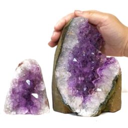 2.33kg Amethyst Crystal Geode Specimen Set 2 Pieces DS187 6 Amethyst Crystal Geode Specimen Set 2 Pieces DS187-2 | Himalayan Salt Factory