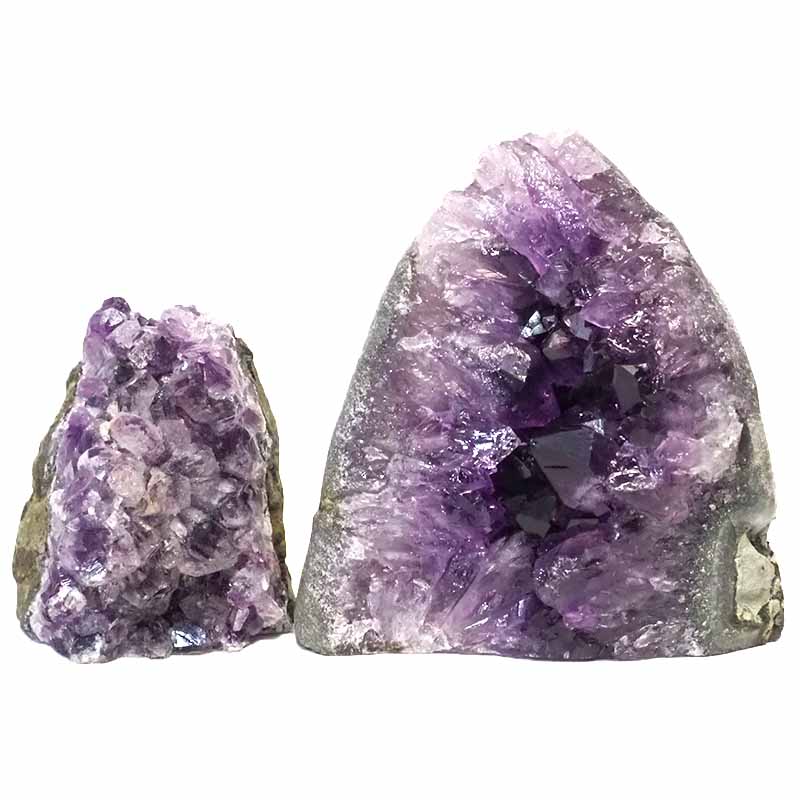 1.55kg Amethyst Crystal Geode Specimen Set 2 Pieces DS189 3 Amethyst Crystal Geode Specimen Set 2 Pieces DS189-1 | Himalayan Salt Factory