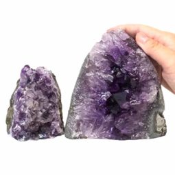 1.55kg Amethyst Crystal Geode Specimen Set 2 Pieces DS189 6 Amethyst Crystal Geode Specimen Set 2 Pieces DS189-2 | Himalayan Salt Factory