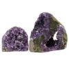 1.8kg Amethyst Crystal Geode Specimen Set 2 Pieces DS192 2 Amethyst Crystal Geode Specimen Set 2 Pieces DS192 | Himalayan Salt Factory