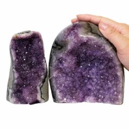 2.16kg Amethyst Crystal Geode Specimen Set 2 Pieces DS193 6 Amethyst Crystal Geode Specimen Set 2 Pieces DS193-1 | Himalayan Salt Factory