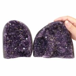 1.5kg Amethyst Crystal Geode Specimen Set 2 Pieces DS197 6 Amethyst Crystal Geode Specimen Set 2 Pieces DS197-1 | Himalayan Salt Factory