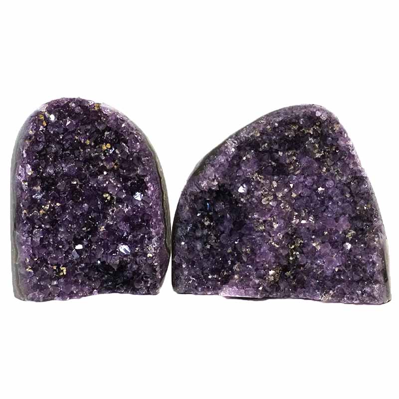 1.5kg Amethyst Crystal Geode Specimen Set 2 Pieces DS197 3 Amethyst Crystal Geode Specimen Set 2 Pieces DS197 | Himalayan Salt Factory
