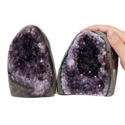 2.49kg Amethyst Crystal Geode Specimen Set 2 Pieces DS198 6 Amethyst Crystal Geode Specimen Set 2 Pieces DS198-1 | Himalayan Salt Factory