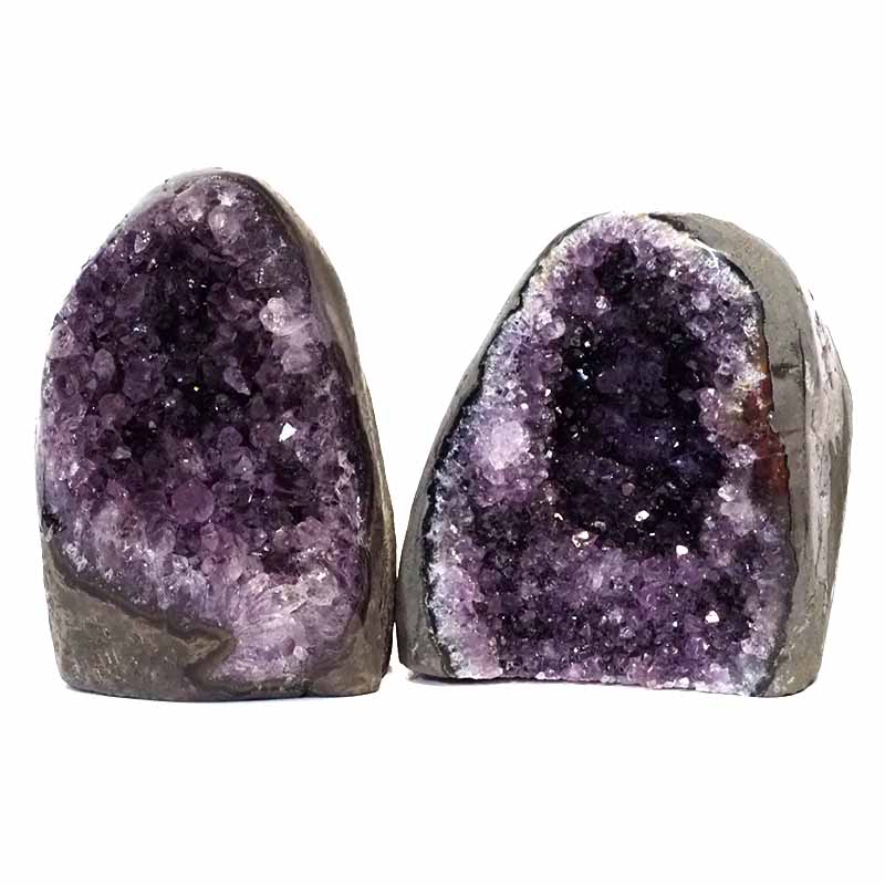 2.49kg Amethyst Crystal Geode Specimen Set 2 Pieces DS198 3 Amethyst Crystal Geode Specimen Set 2 Pieces DS198 | Himalayan Salt Factory