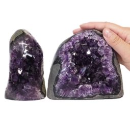 1.8kg Amethyst Crystal Geode Specimen Set 2 Pieces DS199 6 Amethyst Crystal Geode Specimen Set 2 Pieces DS199-1 | Himalayan Salt Factory