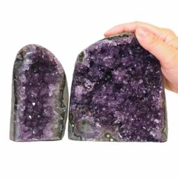 1.8kg Amethyst Crystal Geode Specimen Set 2 Pieces DS200 6 Amethyst Crystal Geode Specimen Set 2 Pieces DS200-1 | Himalayan Salt Factory