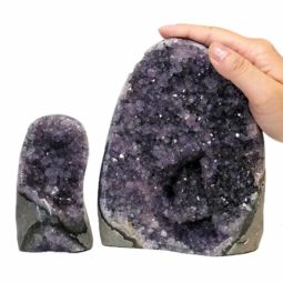 2.14kg Amethyst Crystal Geode Specimen Set 2 Pieces DS201 6 Amethyst Crystal Geode Specimen Set 2 Pieces DS201-1 | Himalayan Salt Factory