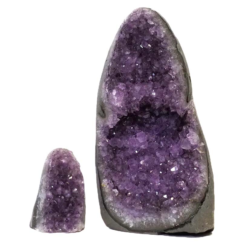 1.85kg Amethyst Crystal Geode Specimen Set 2 Pieces DS203 3 Amethyst Crystal Geode Specimen Set 2 Pieces DS203-1 | Himalayan Salt Factory