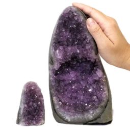 1.85kg Amethyst Crystal Geode Specimen Set 2 Pieces DS203 6 Amethyst Crystal Geode Specimen Set 2 Pieces DS203-2 | Himalayan Salt Factory