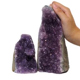2.28kg Amethyst Crystal Geode Specimen Set 2 Pieces DJ244 6 Amethyst Crystal Geode Specimen Set 2 Pieces J244-2 | Himalayan Salt Factory