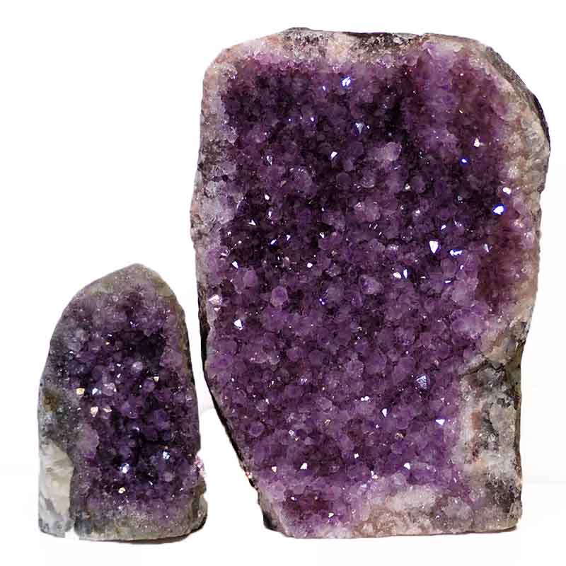 3.21kg Amethyst Crystal Geode Specimen Set 2 Pieces DJ246 3 Amethyst Crystal Geode Specimen Set 2 Pieces J246 | Himalayan Salt Factory