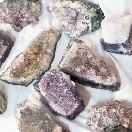 Amethyst Crystal Rough Parcel Set 3kg | Himalayan Salt Factory
