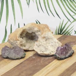 1kg Calcite Geode Set with Amethyst DJ452 5 Calcite Geode Set with Amethyst DJ452 | Himalayan Salt Factory