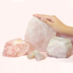 Divine Rose Quartz Crystal Set J298-1 | Himalayan Salt Factory
