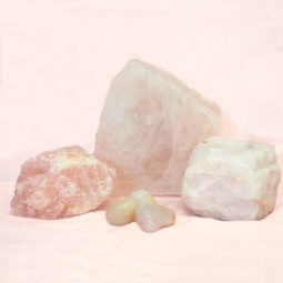Divine Rose Quartz Crystal Set J298 | Himalayan Salt Factory