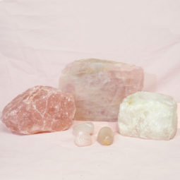 Divine Rose Quartz Crystal Set J299 | Himalayan Salt Factory