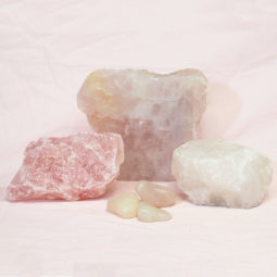 Divine Rose Quartz Crystal Set J302 | Himalayan Salt Factory