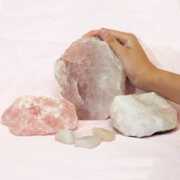 Divine Rose Quartz Crystal Set J313-1 | Himalayan Salt Factory