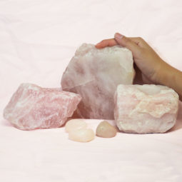 Divine Rose Quartz Crystal Set J315-1 | Himalayan Salt Factory